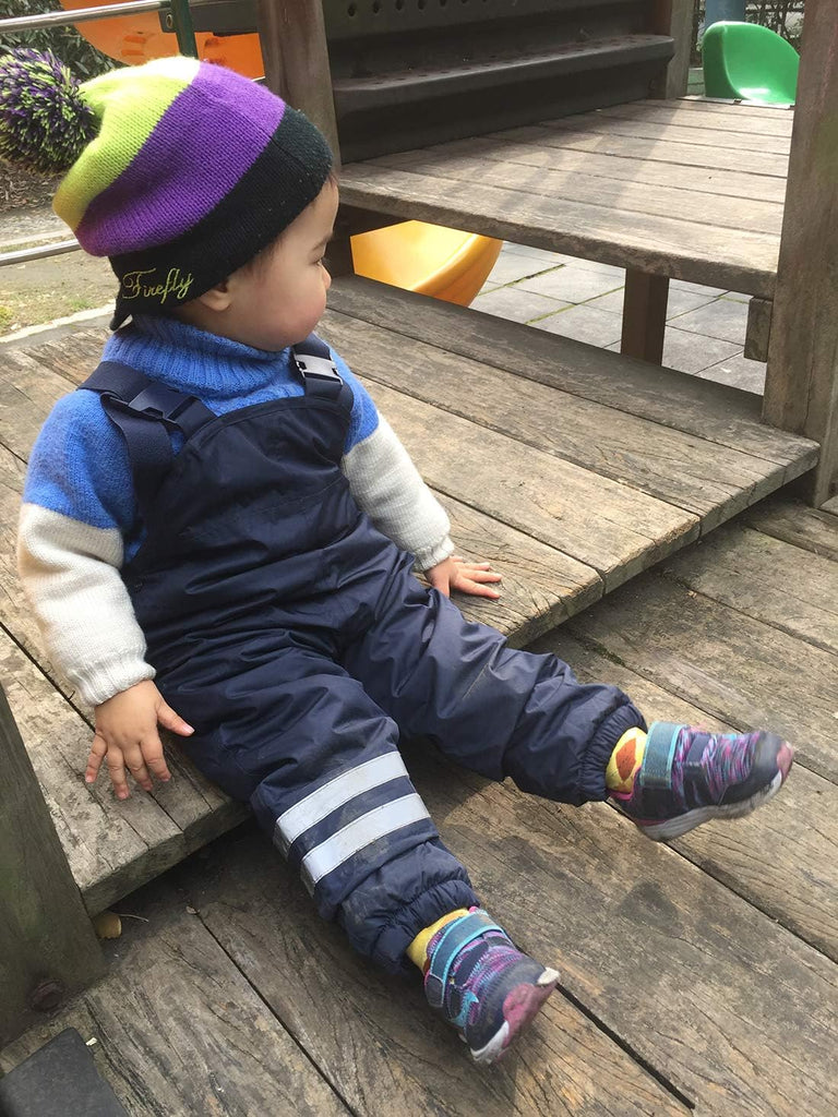 Boys and Girls Suspender Rain Pants Fleece Lined Bib - Muddy Play Overalls 18 Months