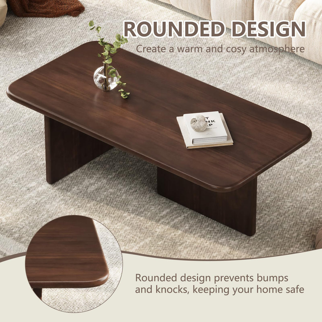47.24 Inch Solid Wood Coffee Table
