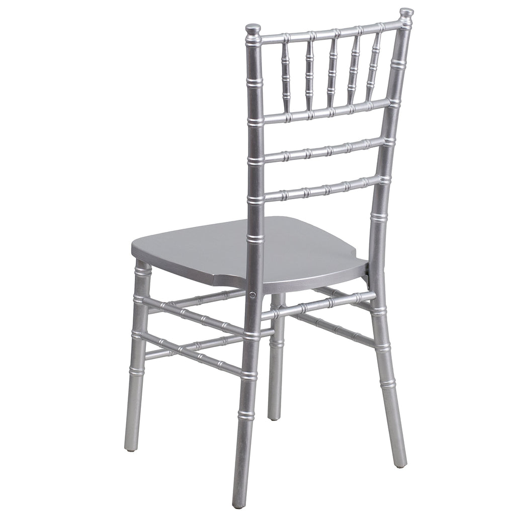 Silver Wood Ballroom Chair