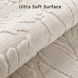 Area Rugs for Living Room 9x12, Machine Washable Non Slip Neutral Boho Modern Rug, Soft Fluffy Carpe