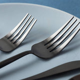 4 Sets of 5 Pieces Matte Black 18/10 Stainless Steel Flatware, Stainless Steel Kitchen Utensils
