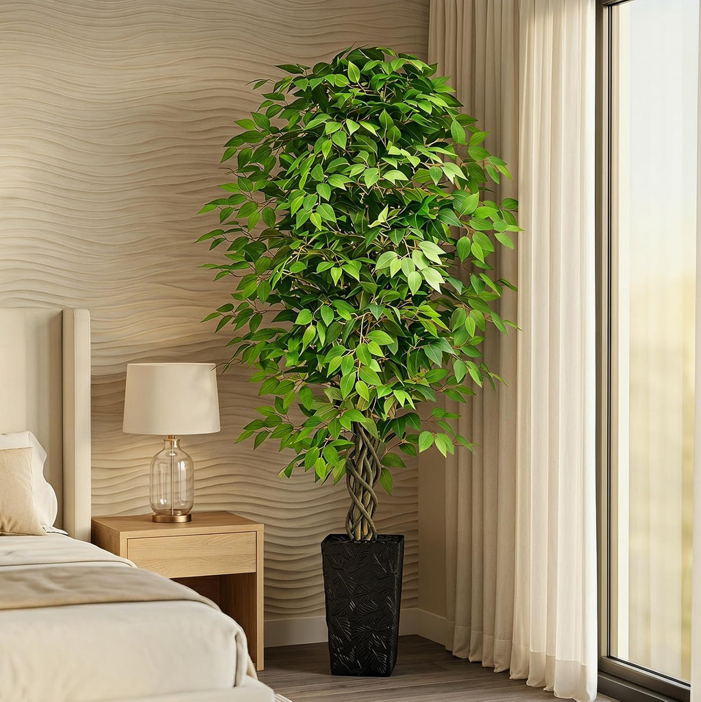 6FT Artificial Ficus Tree, Tall Fake Tree