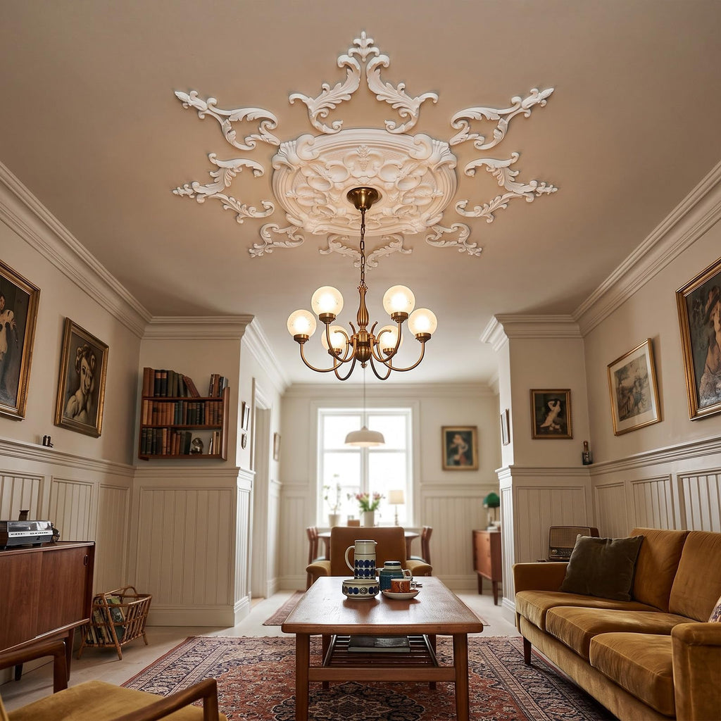 33.86 Inch Large Ceiling Medallion for Light Fixtures