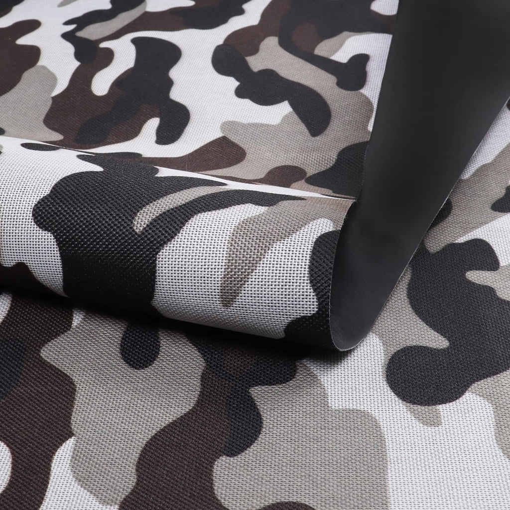 Marine Waterproof Canvas Fabric 600D Camouflage Material 60"×185"