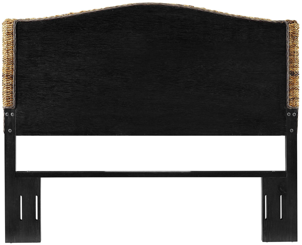 Serena Rattan Bed Headboard, Queen
