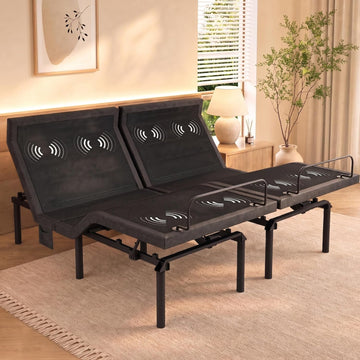 Amada Adjustable Bed Split King with Massage, Zero Gravity & Anti-Snore - Set of 2
