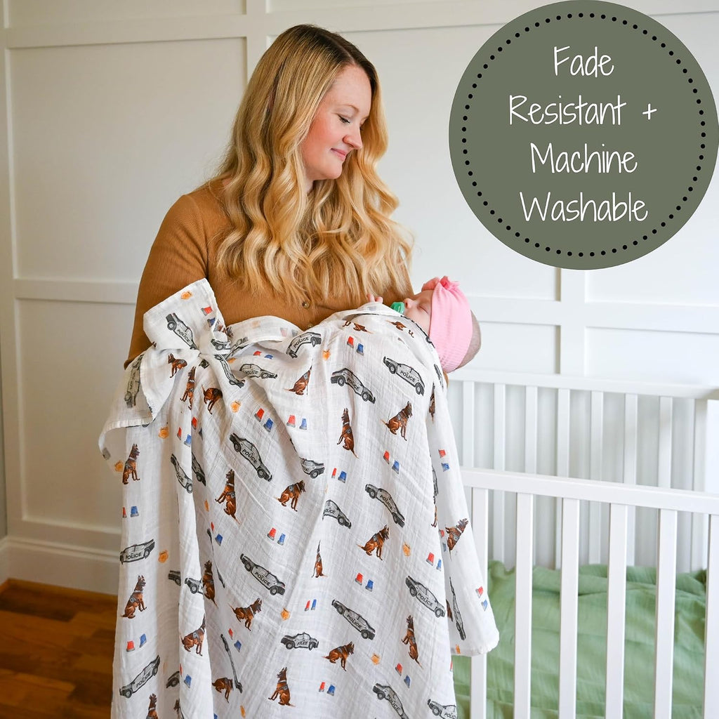 100% Organic Cotton Muslin Swaddle Blanket, Soft Baby Blankets