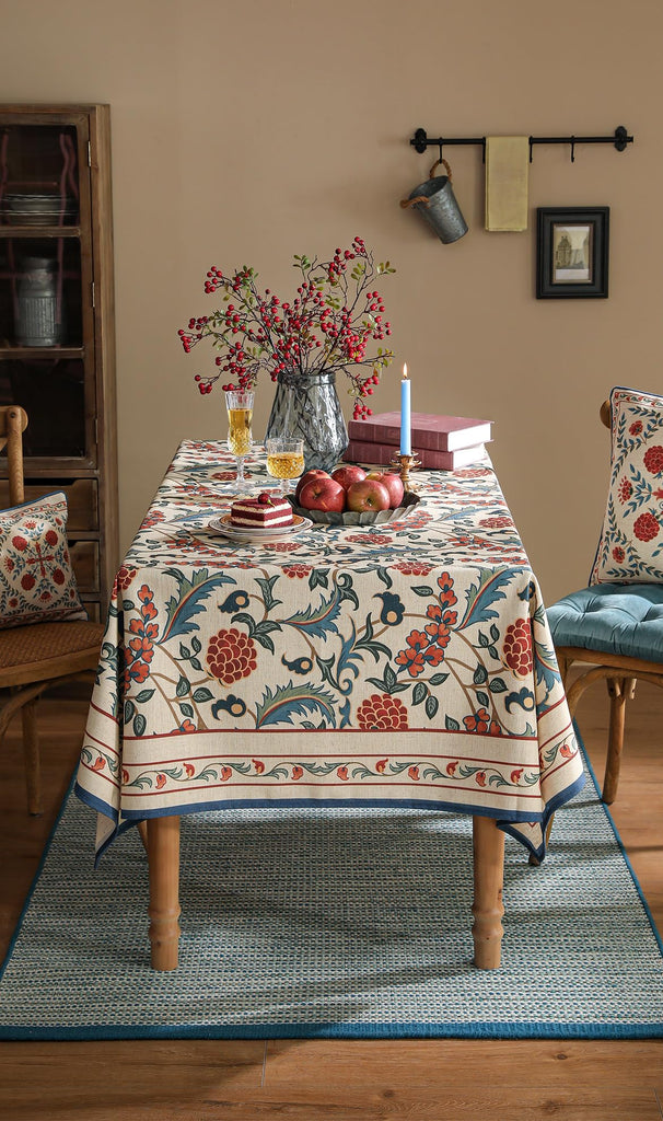 Designer Elegant French Tablecloth, Rectangular, 102"x63"