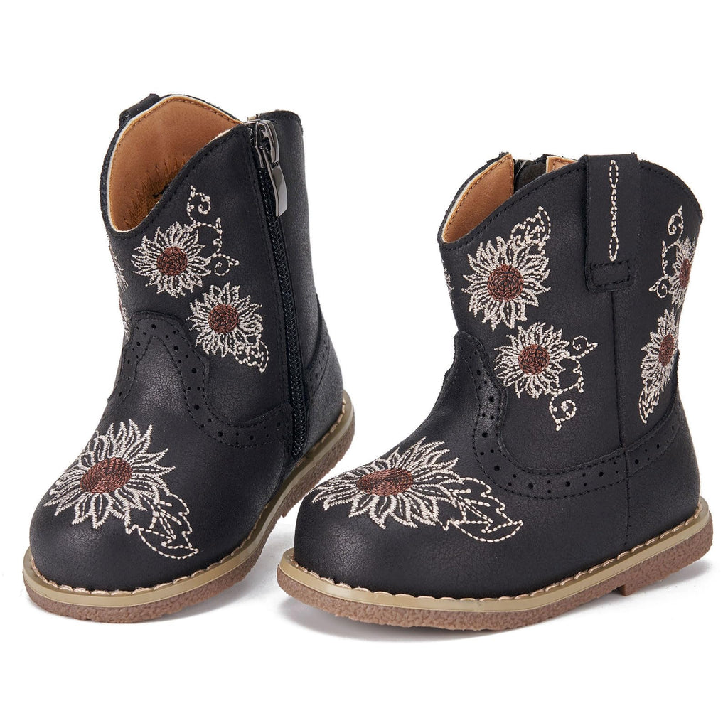 Baby Cowboy Boots Infant Cowgirl Western Shoes Black