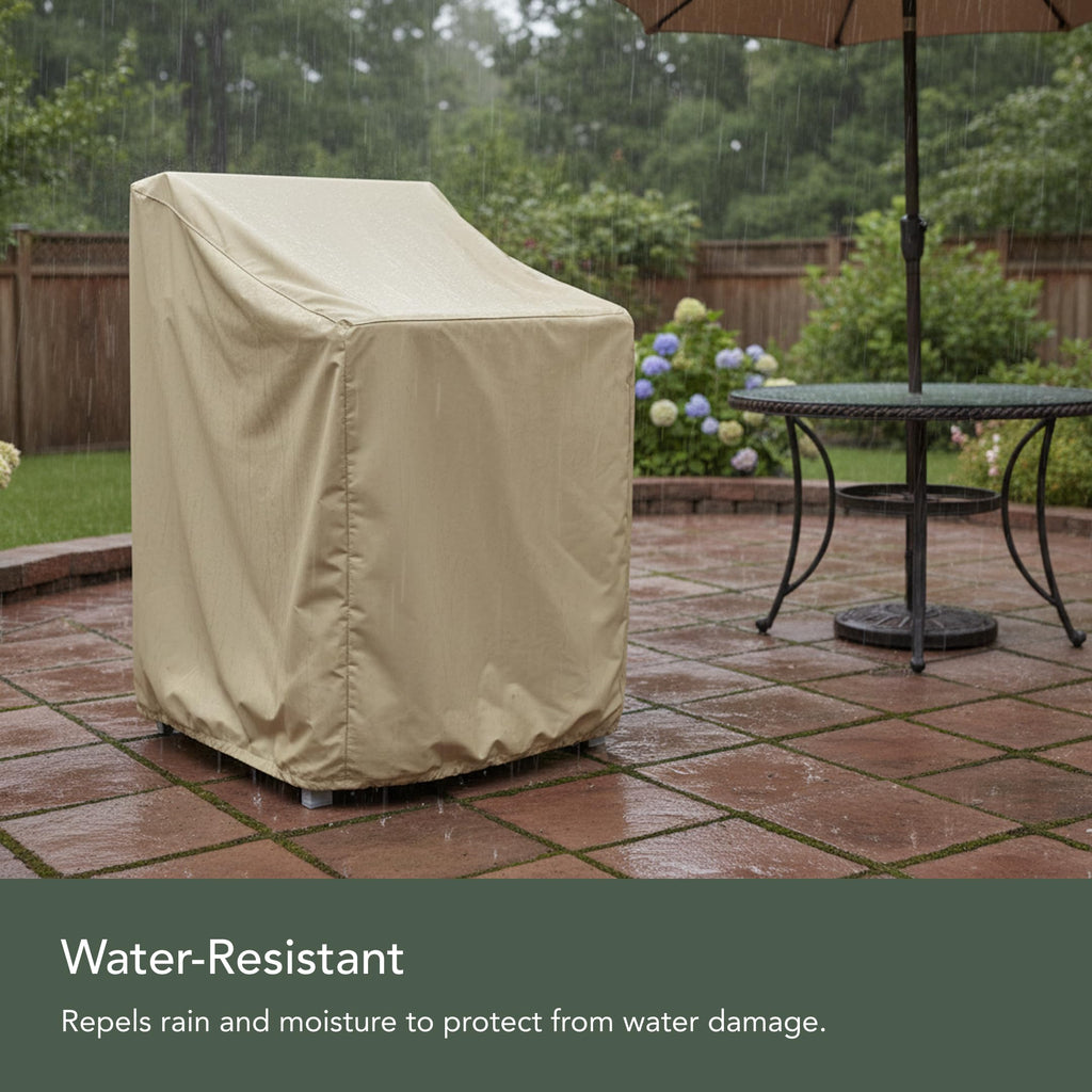 Elite Outdoor Bar Chair Cover - 26"W x 28"D x 48"H - Weatherproof