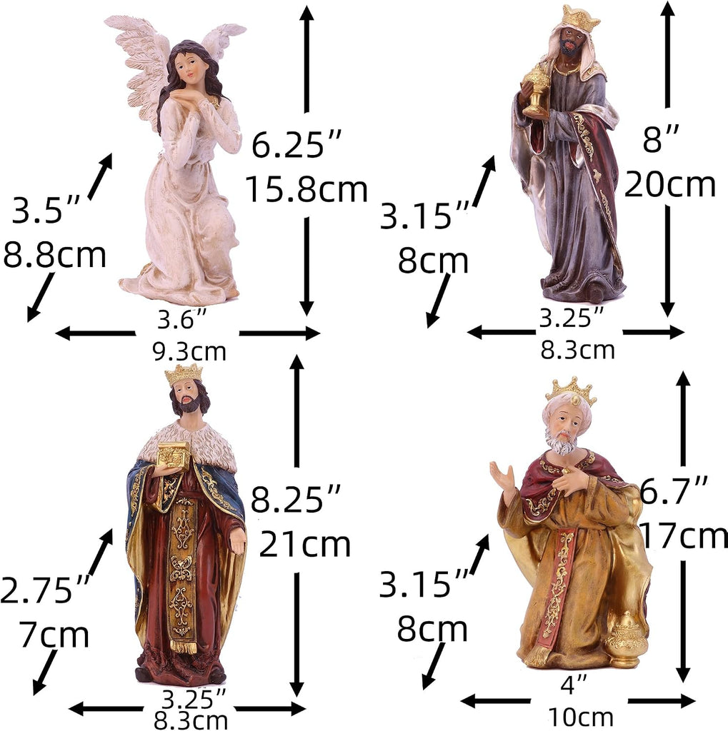 Nativity Set Christmas Scene Set Figurines Statue 8 Inch 11 Pcs
