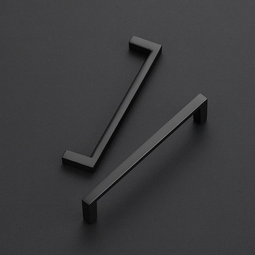 Matte Black Cabinet Pulls Slim Cabinet Handles, 5 Inch CC, 30 Pack