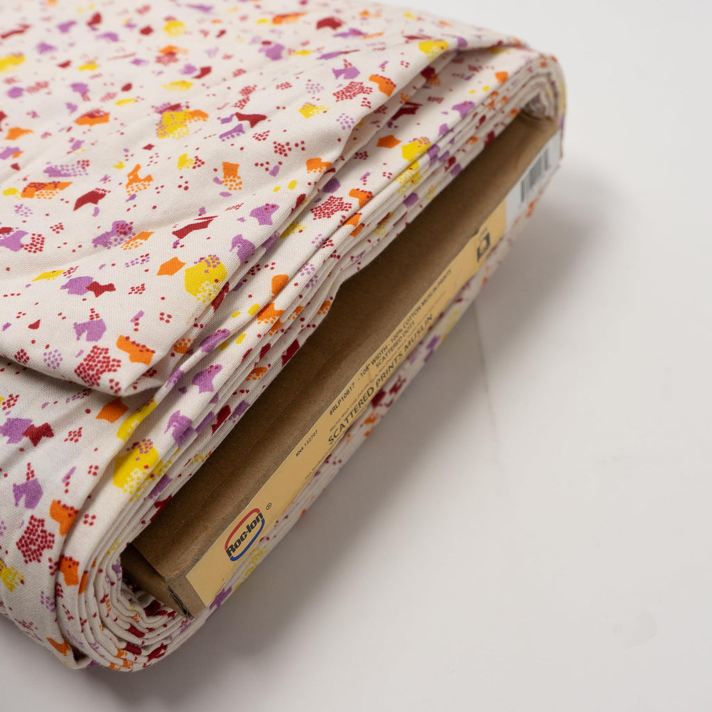 100% Cotton, 108" Wide, Preshrunk, Lightweight, Quilt Backing Fabric for Sewing and Craft Scattered Dots, 3 Yard Cut