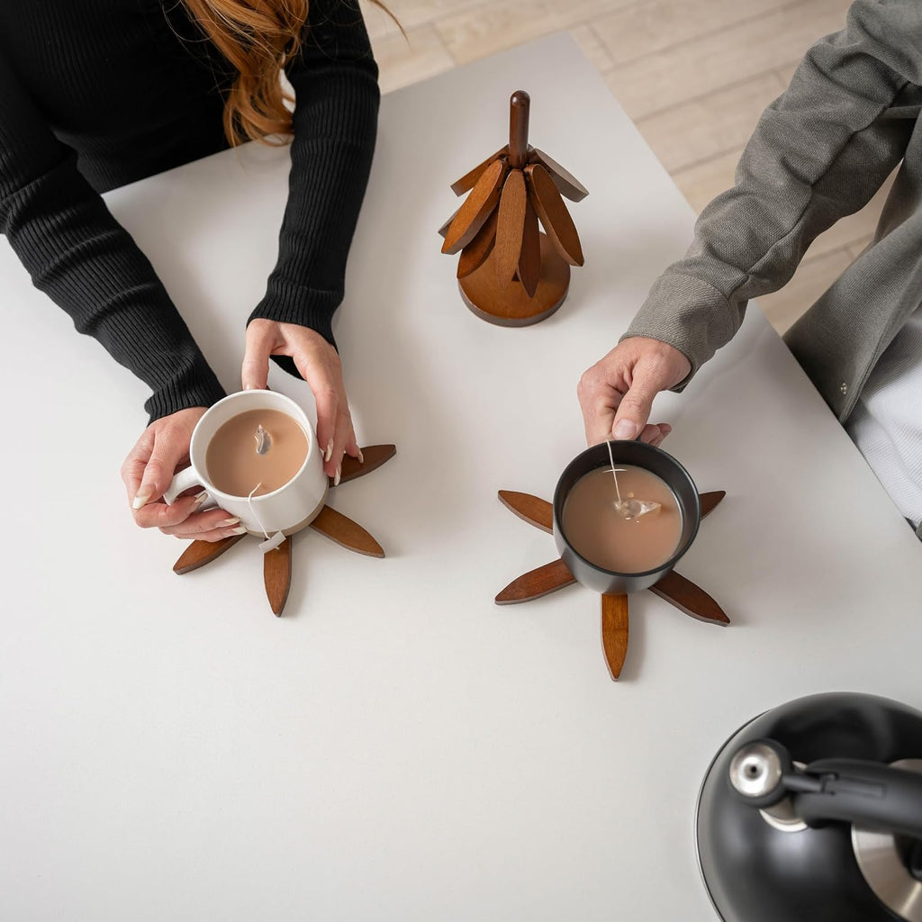 Tree Shaped Wooden Trivets for Hot Dishes, Pots & Pans - Hot Pads
