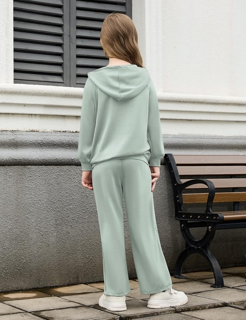 2 Piece Fall Outfits Pullover Hoodie Sweatsuit