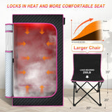 Portable Infrared Sauna Box for Home, Steam Sauna Tent with 1300W 3L Steamer, Full Body Relaxation for Indoor Use