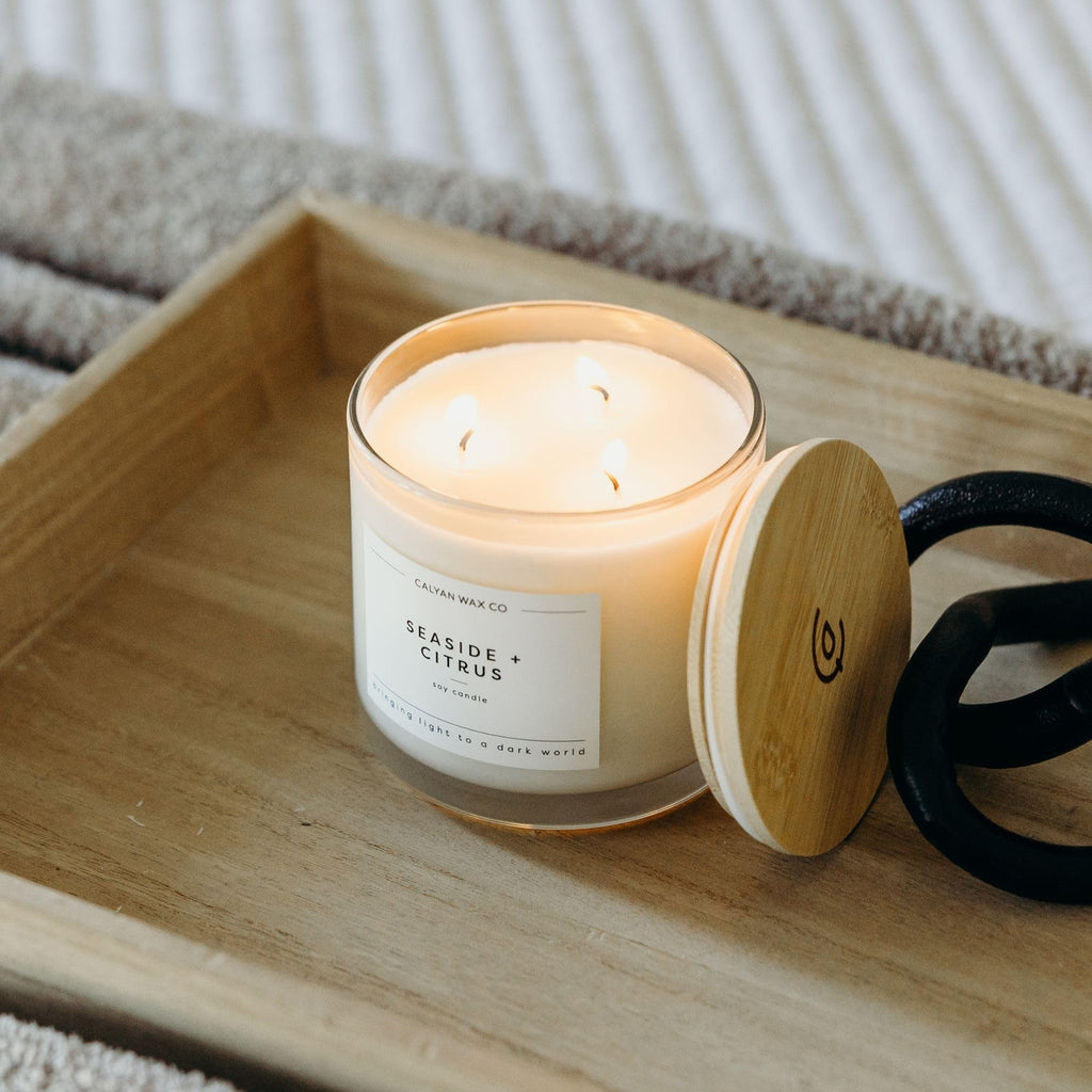 Seaside & Citrus 3 Wick Scented Candle - 43 Hour Burn