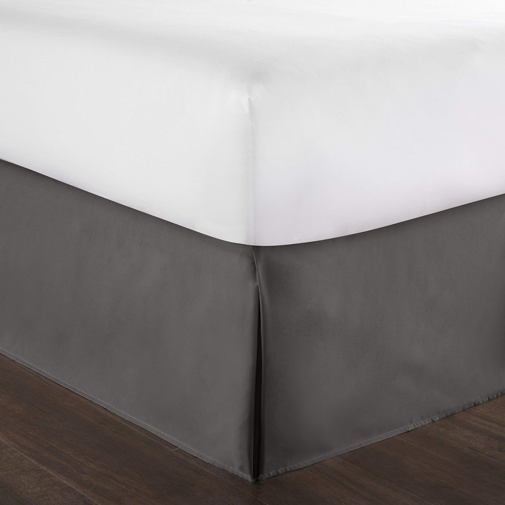 800 Thread Count 100% Natural Cotton Premium Quality Luxurious Box Pleated Bed Skirt Easy Fit with 21 Inch Drop