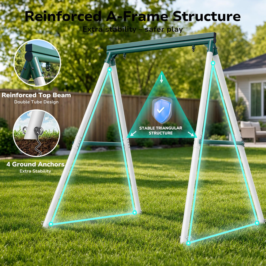 Heavy Duty Saucer Swing with Stand