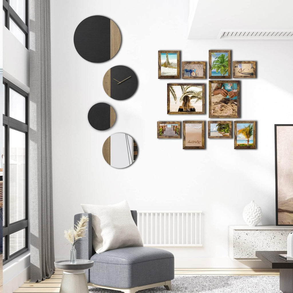 Picture Frame Set 10 pack, Farmhouse Photo Frames, Gallery Wall Frame Collage, with Two 8x10, Four 5x7, Four 4x6