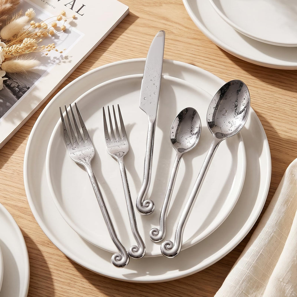 Silverware Set, Music-Inspired Handle |18/10 Stainless Steel (20pcs)