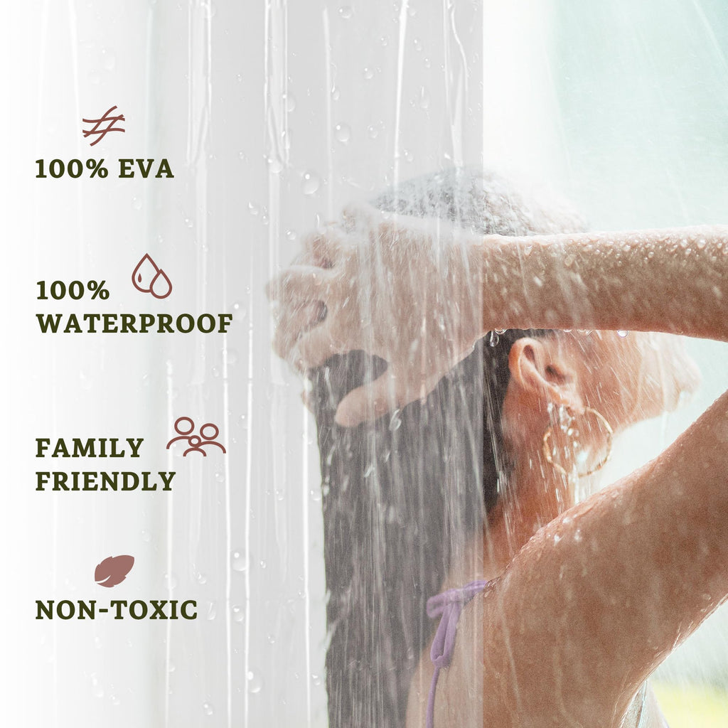Extra Heavy Duty Shower Curtain Liner Clear, 72x72