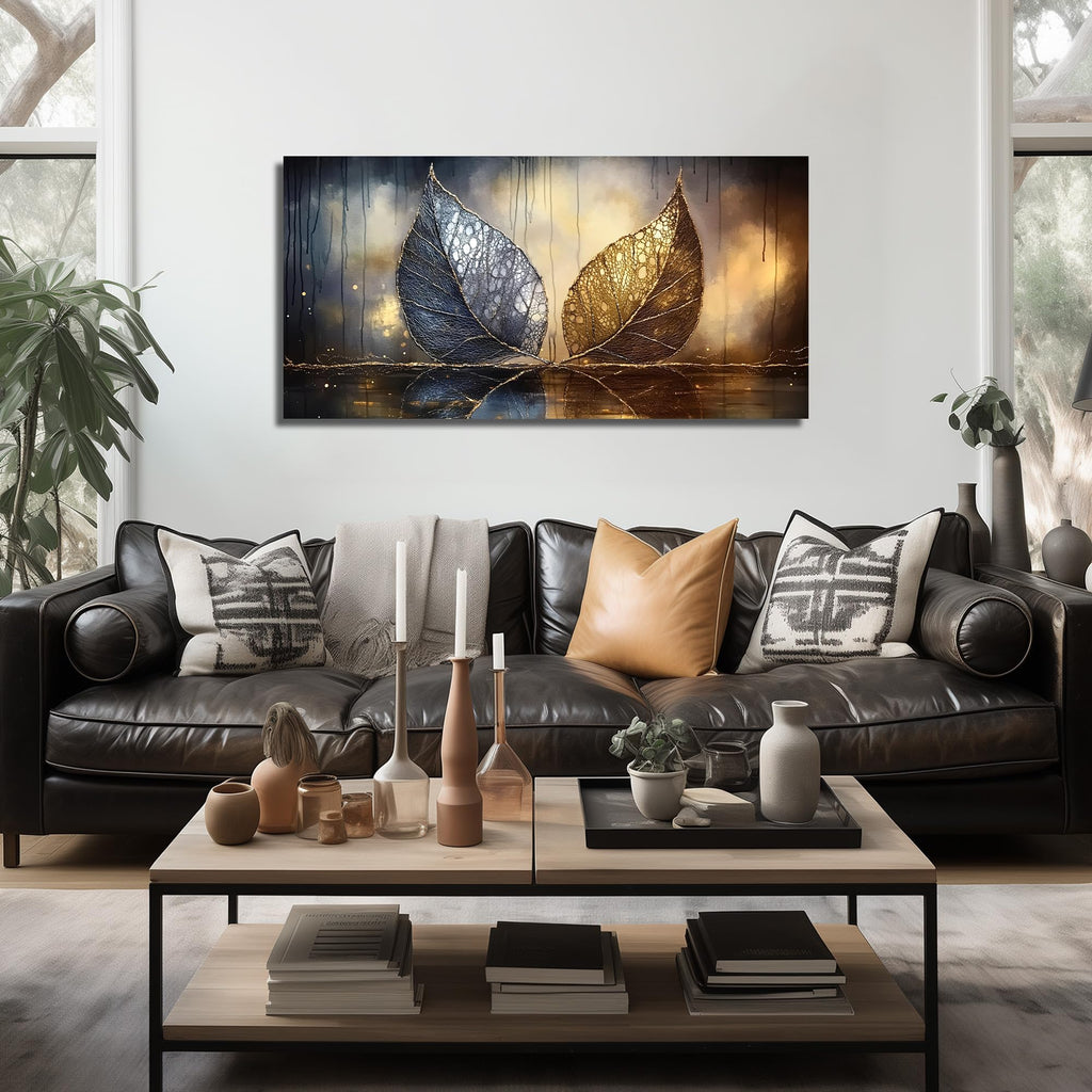 Abstract Wall Art Gold Leaf Wall Art