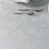 Heavyweight Engineered Printed Jacquard Fabric Christmas Table Cloth, Winter, and Christmas Tableclo