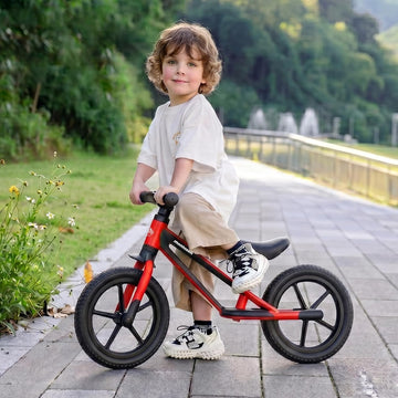 Toddler Balance Bike 2 Year Old,Lightweight Kids Bike for 18 Months to 4 Year Old with No-Pedal Double Frame &