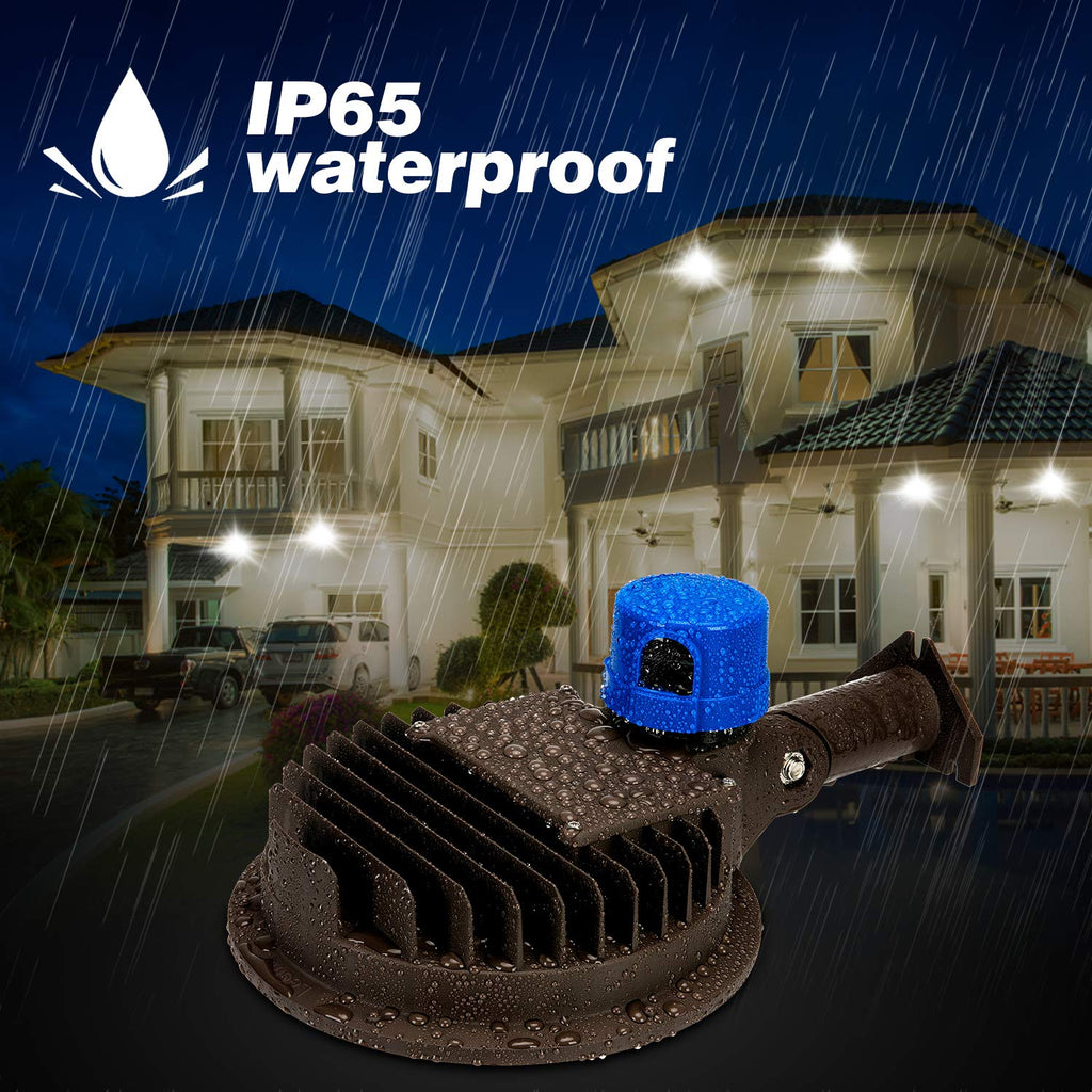 2 Pack 120W LED Barn Light Dusk to Dawn Outdoor Security Flood Light