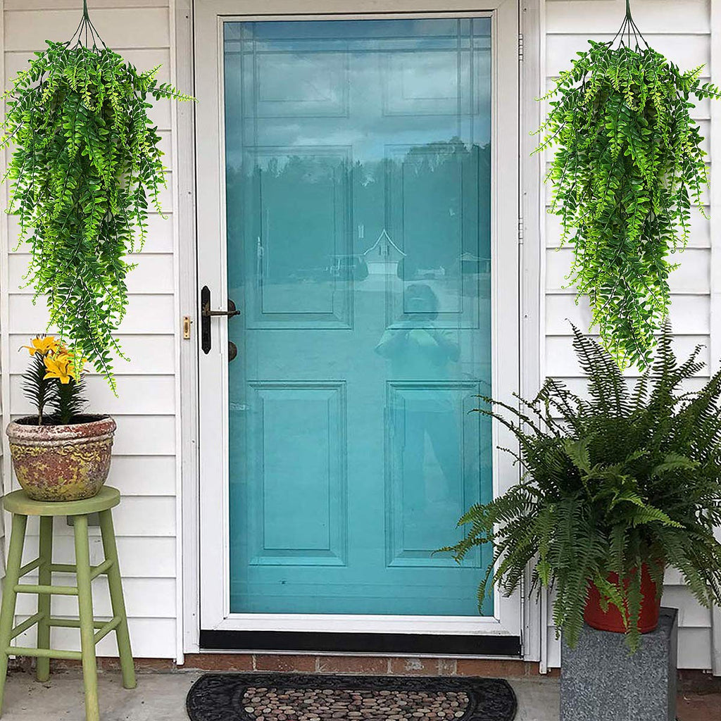 Fake Boston Ferns, Artificial Hanging Plants, Fake Hanging Fern Vines