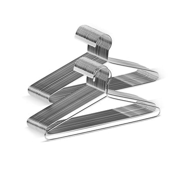 50 Pack Metal Hangers Coat Hangers Heavy Duty Stainless Steel Clothes Hanger for Closet Clothing Shirt Suit Pant 16.4