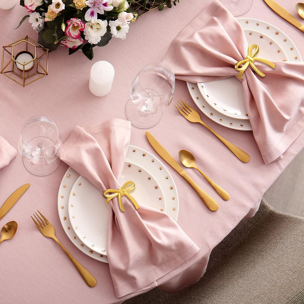 Gold Bow Napkin Rings, Metal Butterfly Holders Wedding - Set of 12