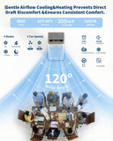 8000BTUs Portable Air Conditioner with Remote Control,350 Sq.Ft Max. 48dB Portable AC Unit, Dehumidifier, Fan, Sleep