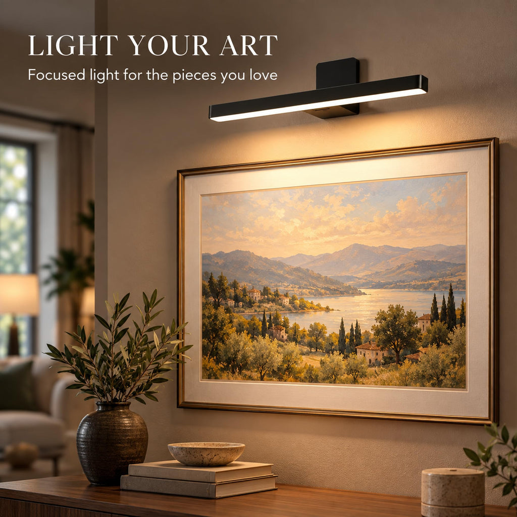 Picture Light for Wall, 7.8 inch Rechargeable LED Art Display Light