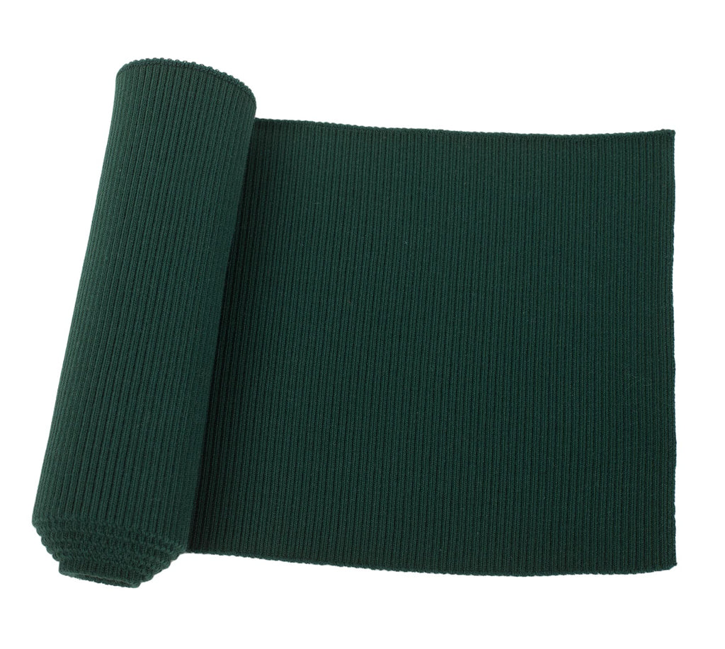 Replacement Waistbands Cuffs Hem Material, Ribbed Knit Fabric (Green, 36x6in)