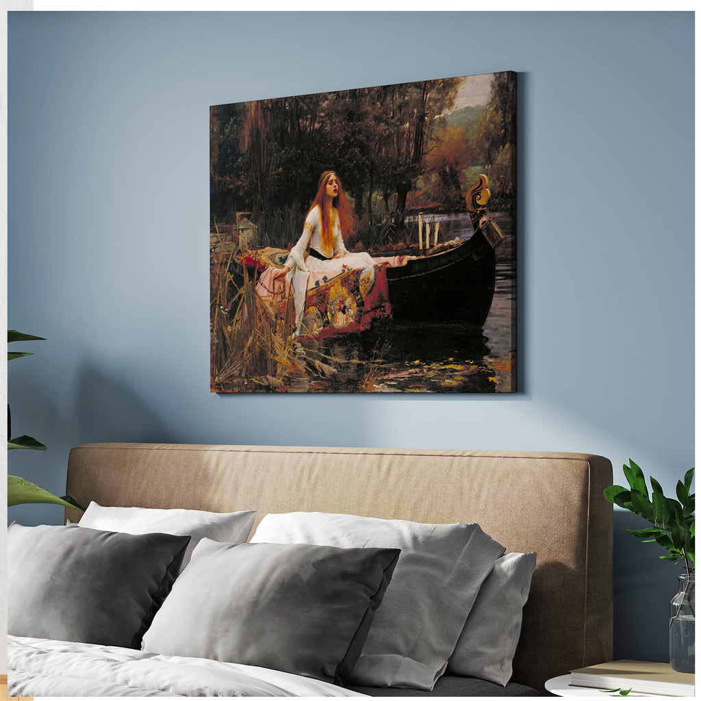 The Lady of Shalott by John William Waterhouse, Canvas Print