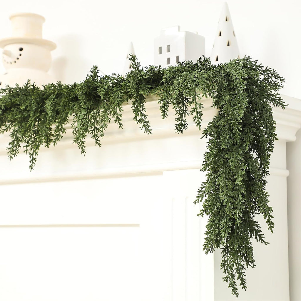 9 ft Artificial Cedar Garland for Christmas - Set of 9