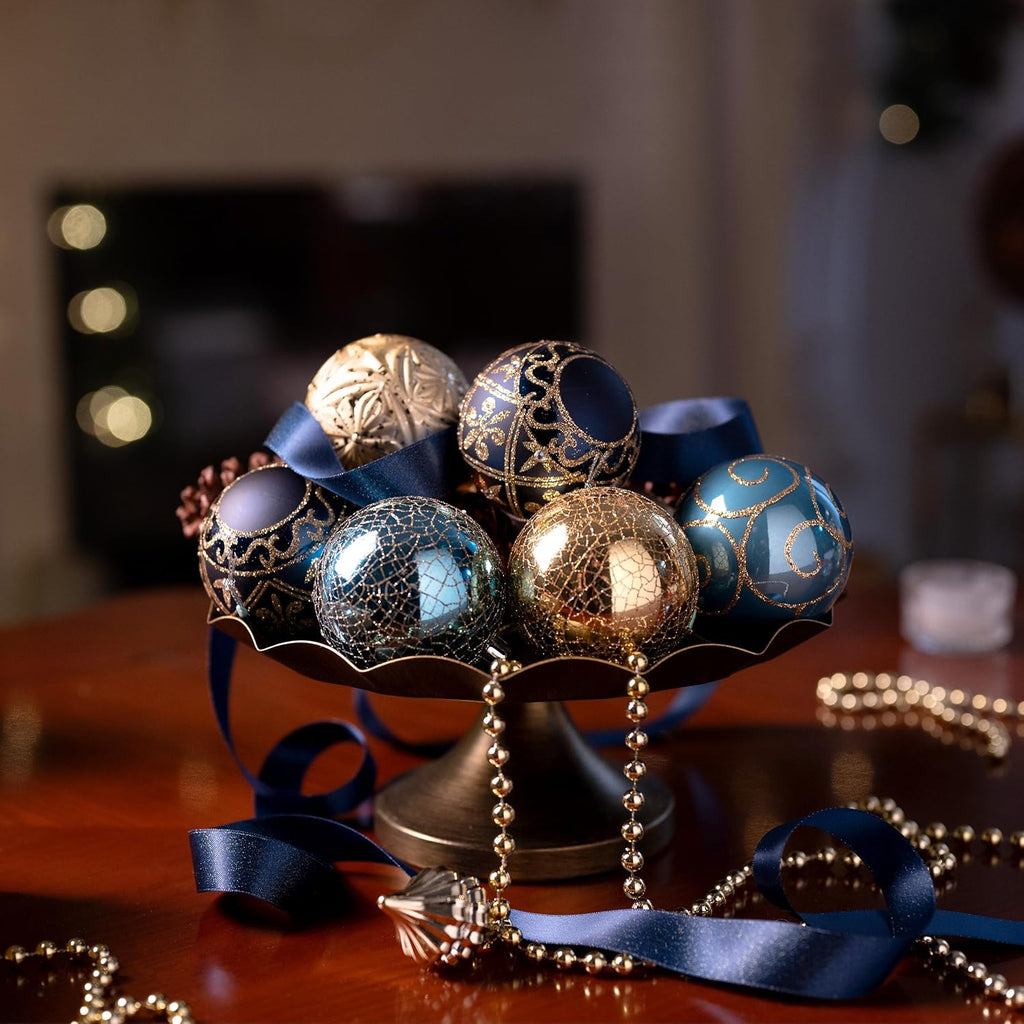 9ct Christmas Tree Decorations Ball Ornaments 2.76 Inches