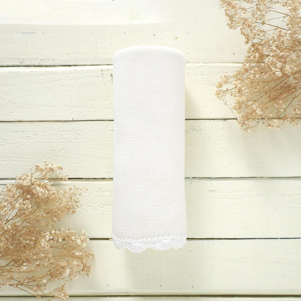 Cotton Baby Blanket Newborn Breathable Knit Blanket