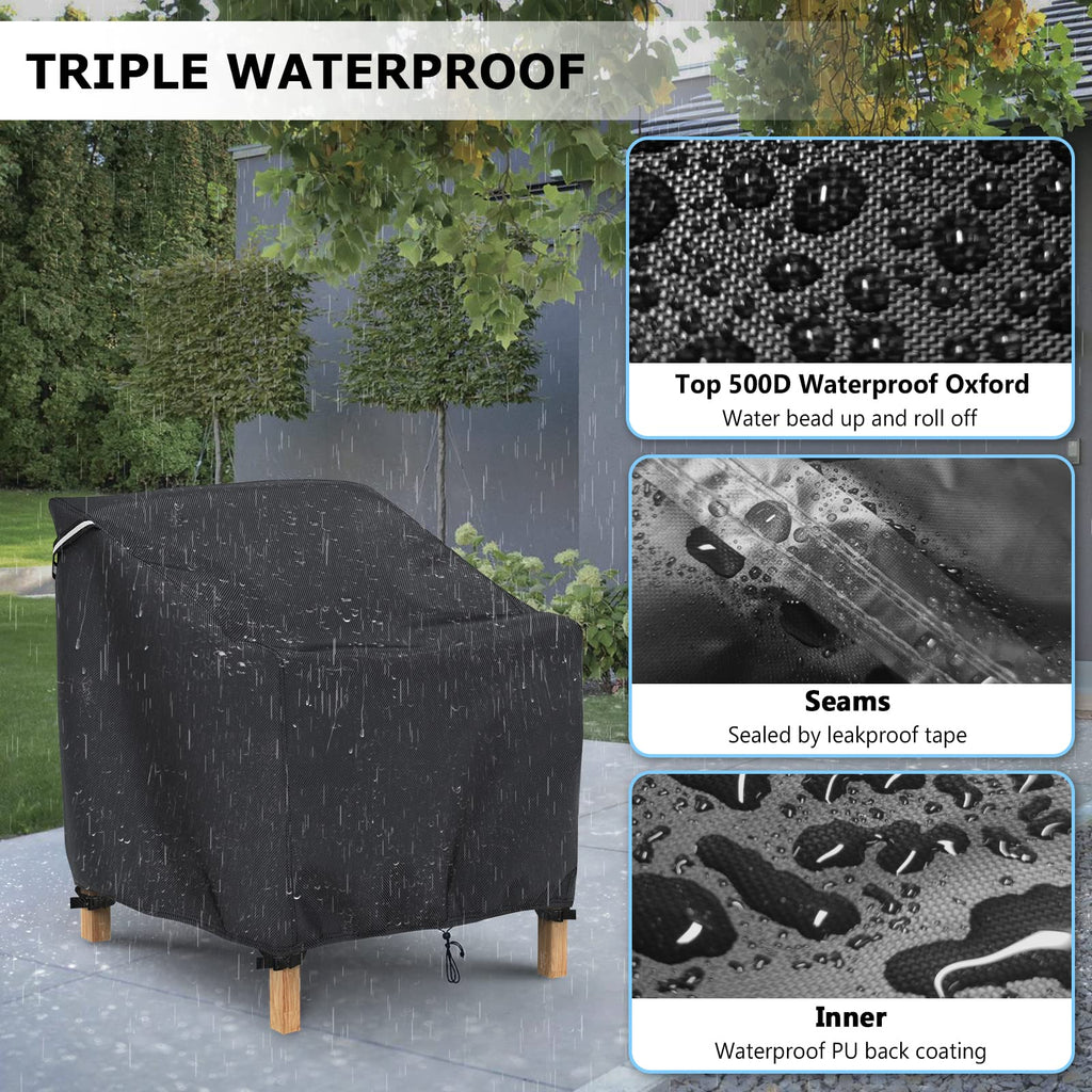 2 Pack 32" W x 37" D x 36" H, Black