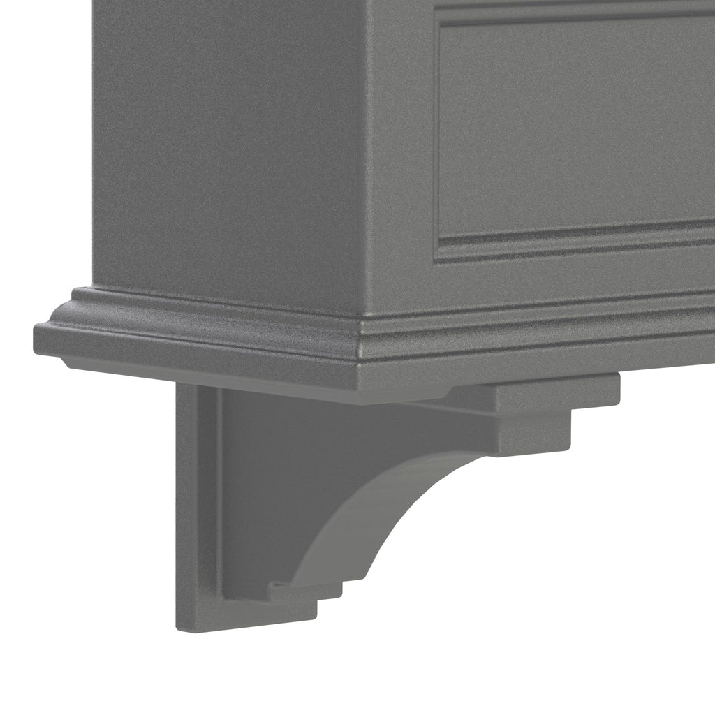 Fairfield Decorative Corbels, Graphite Grey, 2-Pack