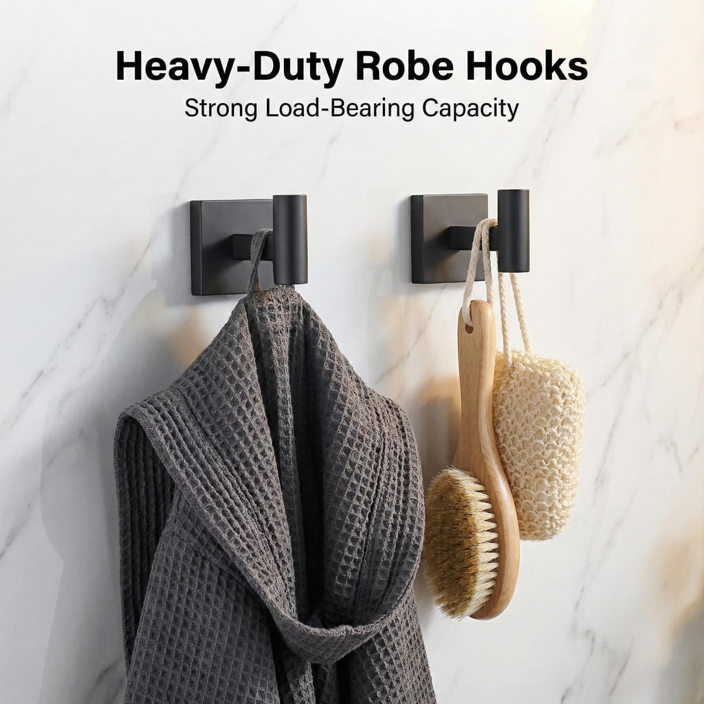 16 in 5-Piece Bathroom Hardware Set, Matte Black