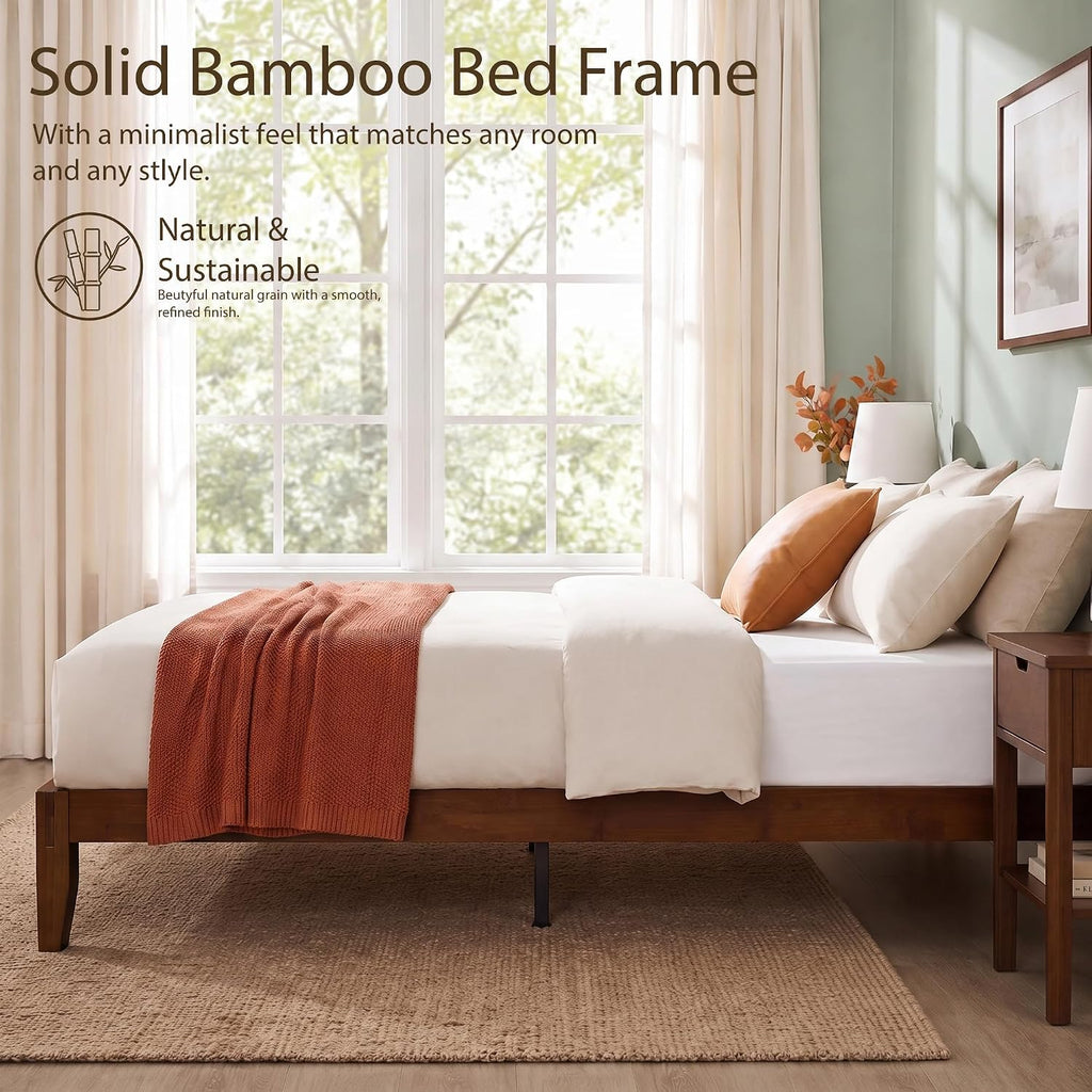 Bamboo Japanese Joinery Bed Frame, Platform Bed Frame