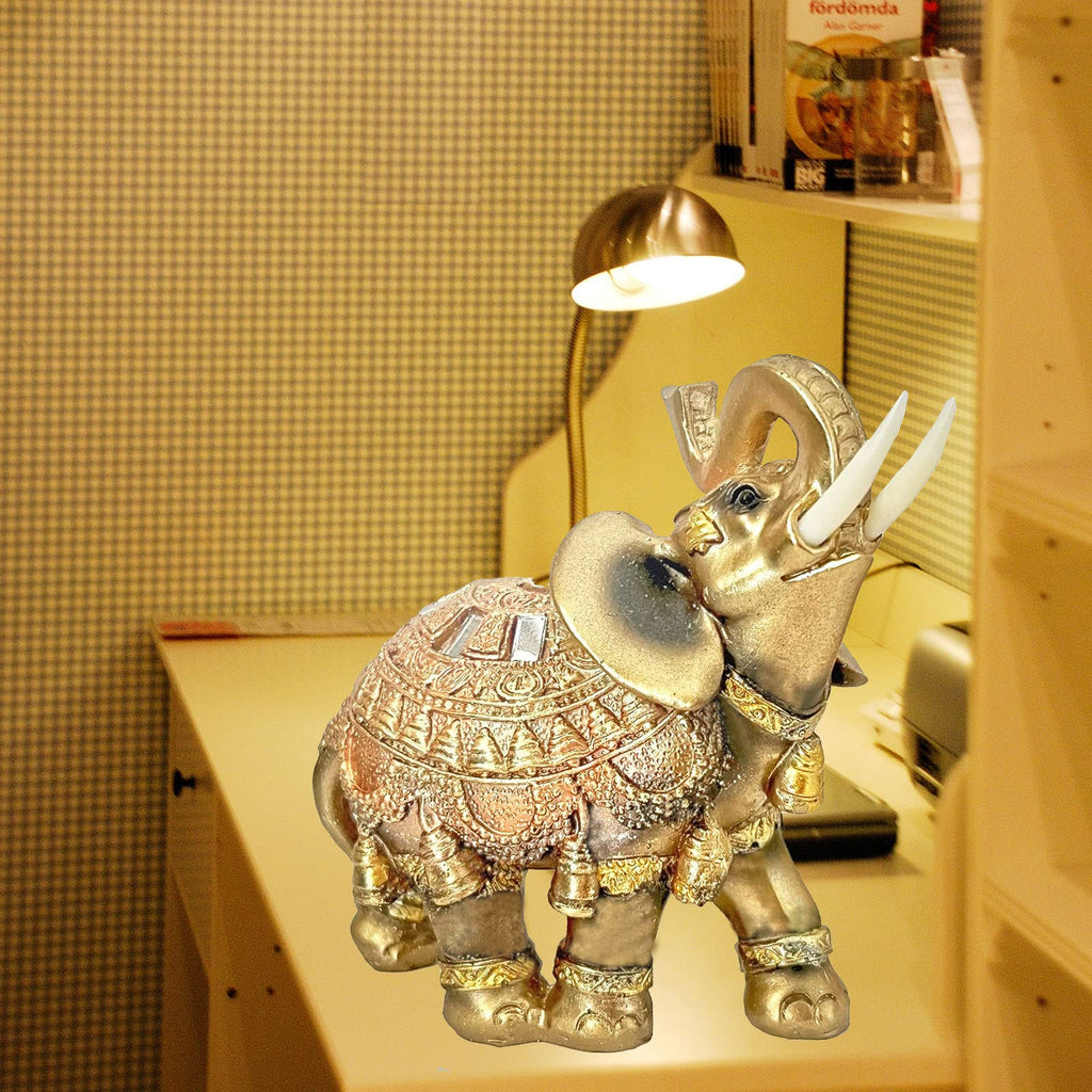 Lucky Wealth Elephant Statue Feng Shui Home Decorations Elephant Figurines Vintage Collectibles Decor Gift