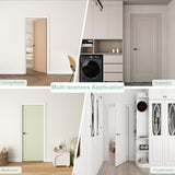 30"x80" 1-Panel Shaker Style White Primed Hollow Core Interior Molded Door Slab, NOT Pre-drilled and NOT Included
