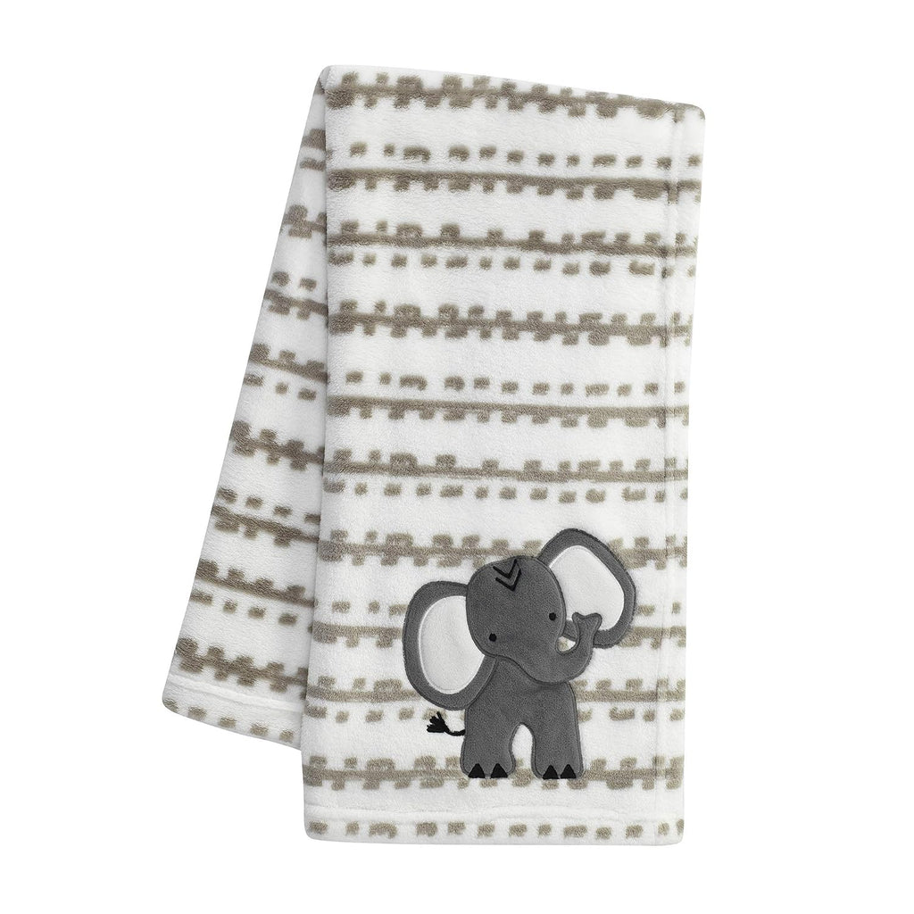 Blanket & Plush Luxury Newborn Baby Gift Set - Gray Elephant
