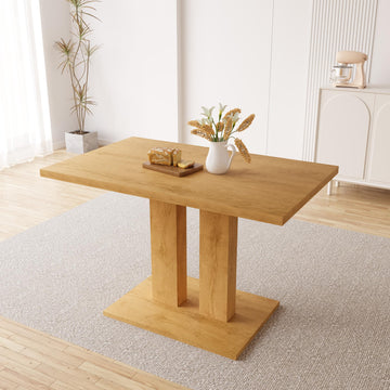 Modern Dining Table, 46'' Oak Table