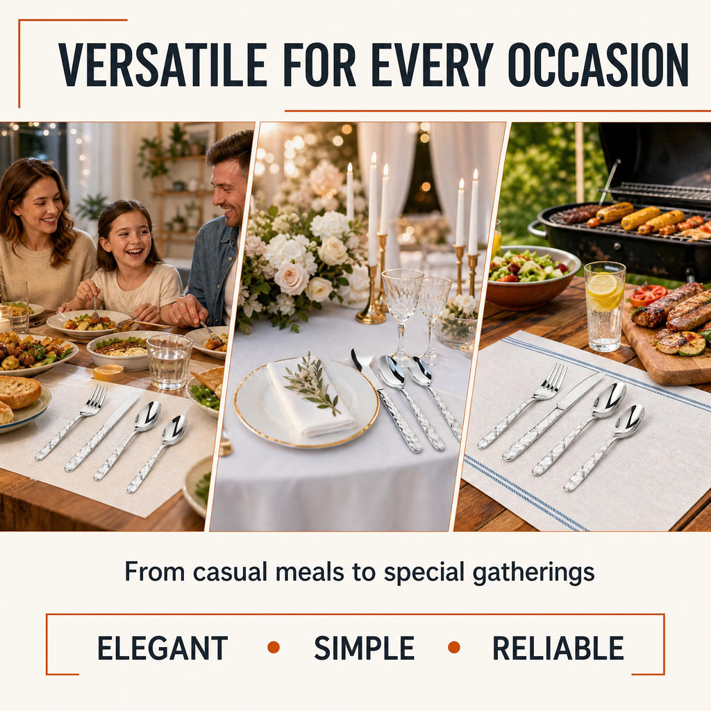 60 Piece Silverware Set for 12
