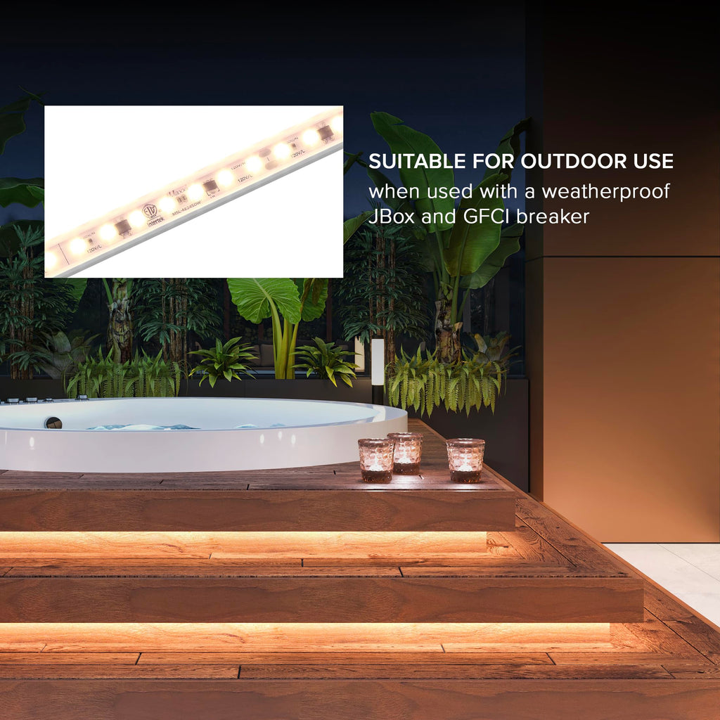 48 in. Hardwired LED Under Cabinet Strip Light, 1840 Lumens